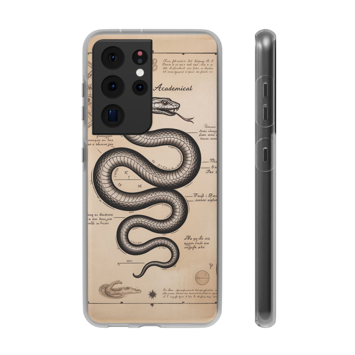 Flexi Cases - Dark Academia Snake & Celestial Map Collage Phone Cover