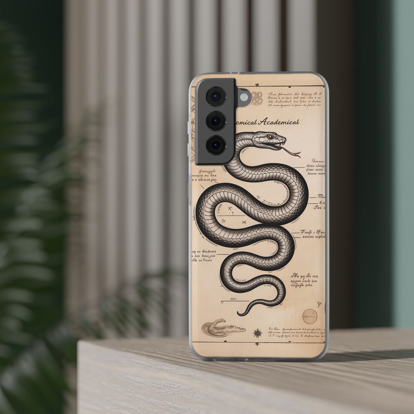 Flexi Cases - Dark Academia Snake & Celestial Map Collage Phone Cover