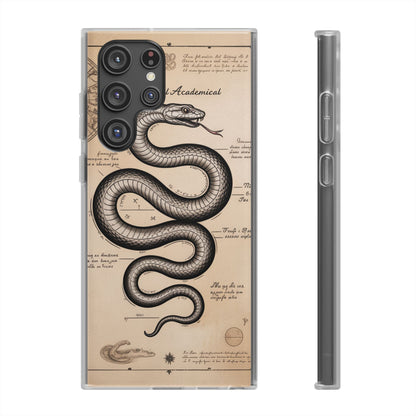 Flexi Cases - Dark Academia Snake & Celestial Map Collage Phone Cover
