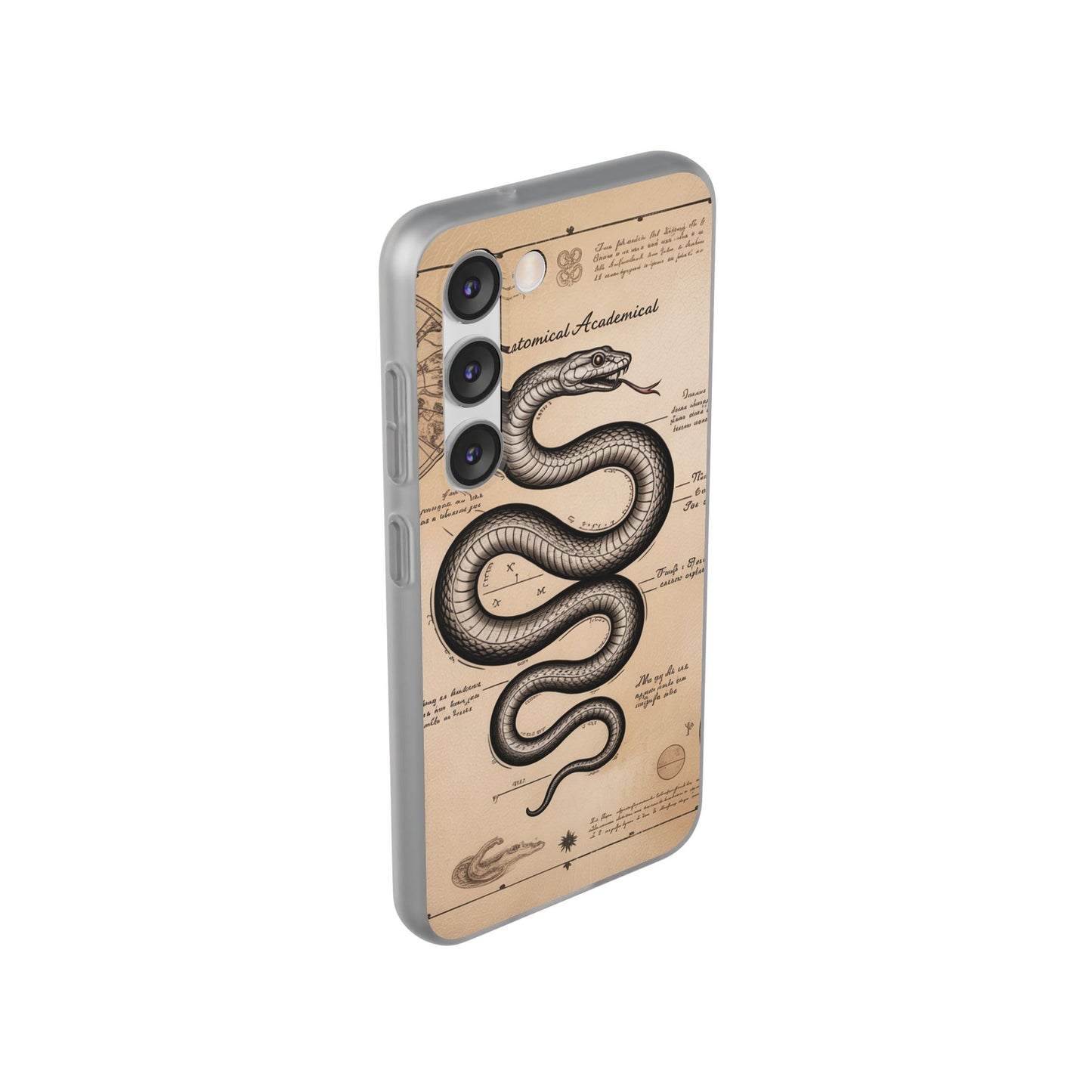 Flexi Cases - Dark Academia Snake & Celestial Map Collage Phone Cover