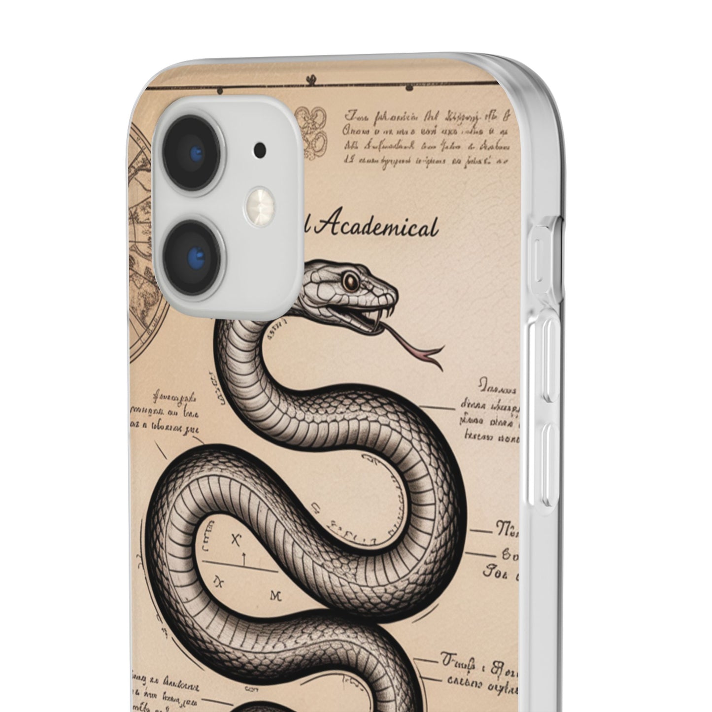 Flexi Cases - Dark Academia Snake & Celestial Map Collage Phone Cover