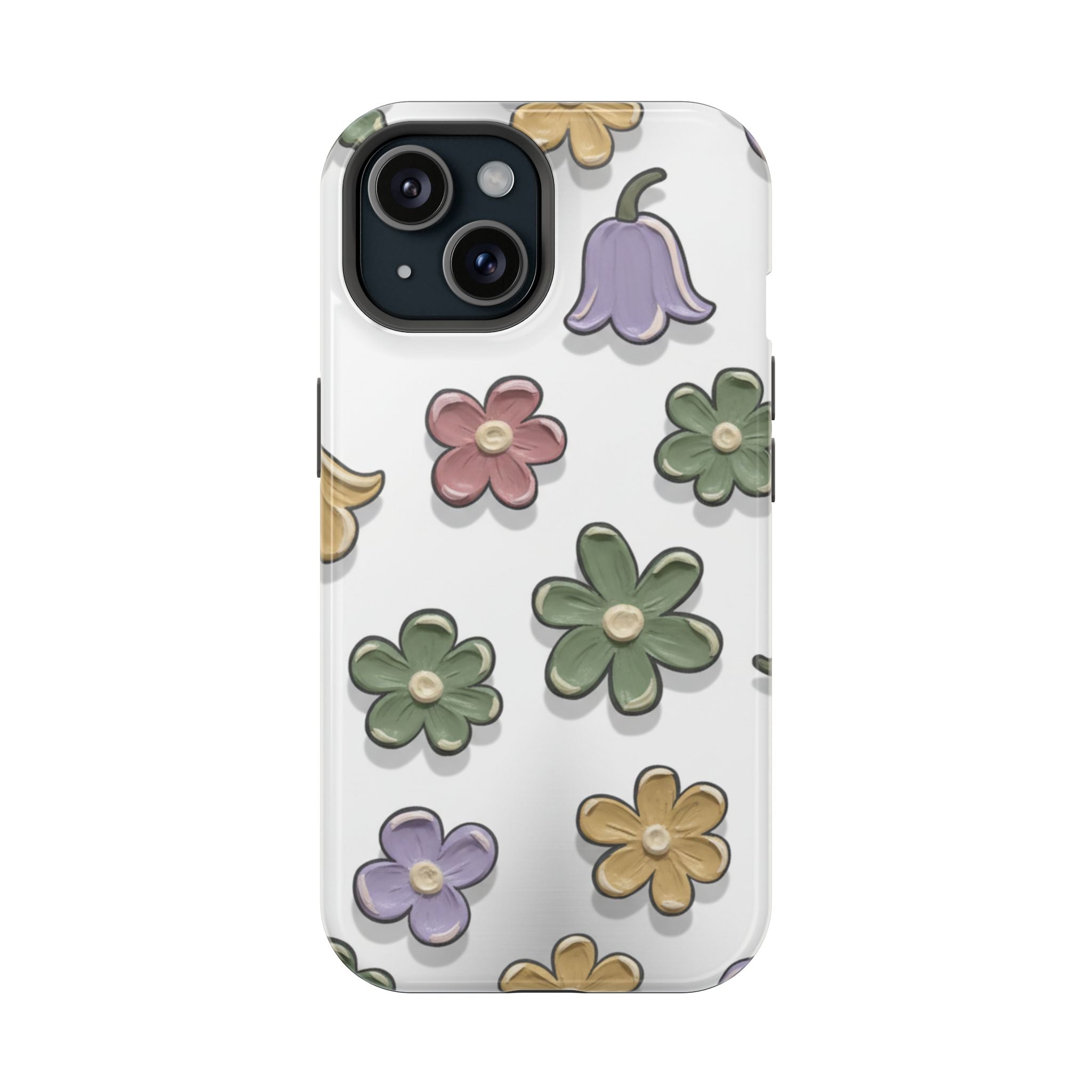 Magnetic Case — Whimsical Pastel Wildflower Design