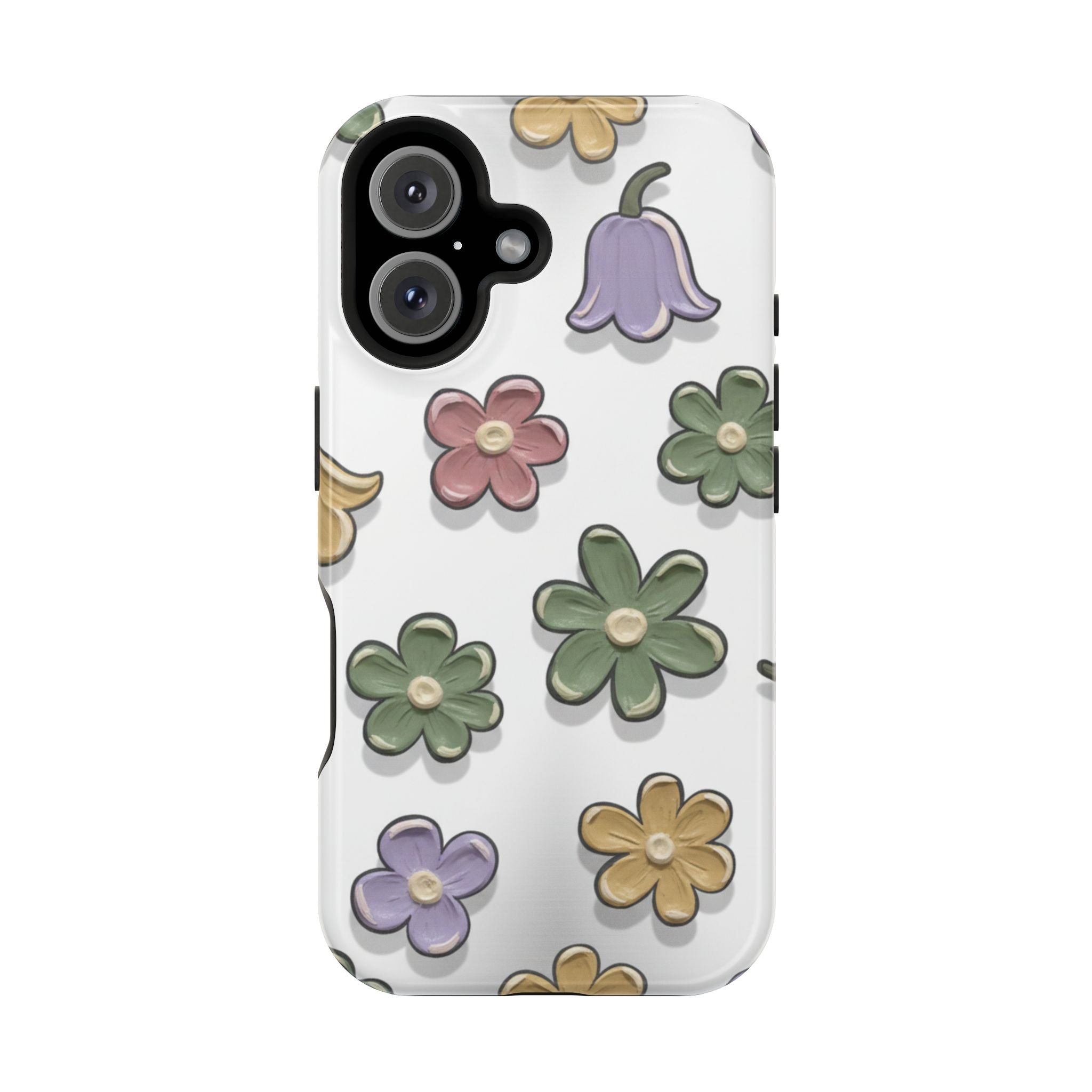 Magnetic Case — Whimsical Pastel Wildflower Design