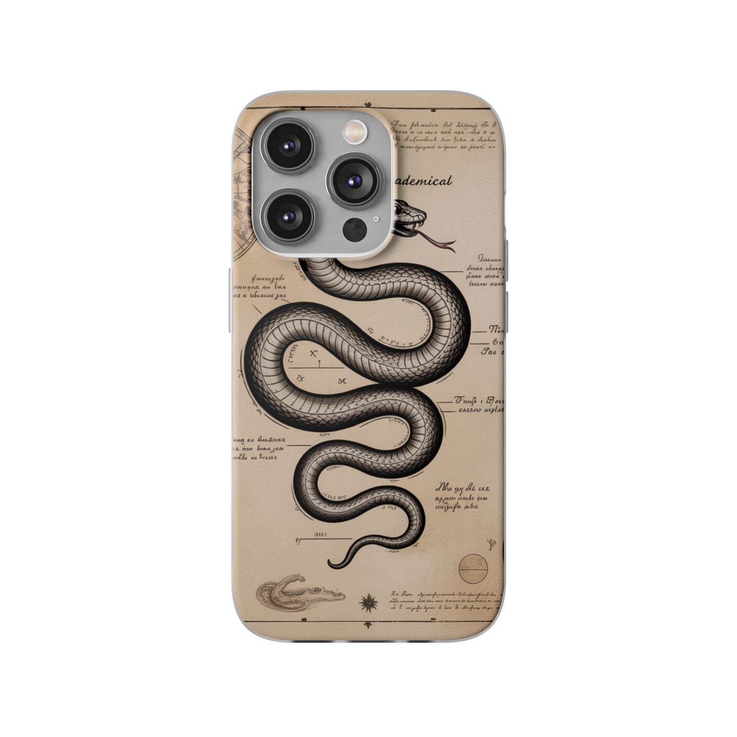 Flexi Cases - Dark Academia Snake & Celestial Map Collage Phone Cover