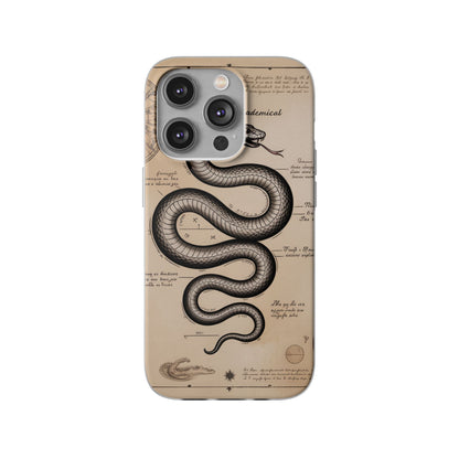 Flexi Cases - Dark Academia Snake & Celestial Map Collage Phone Cover