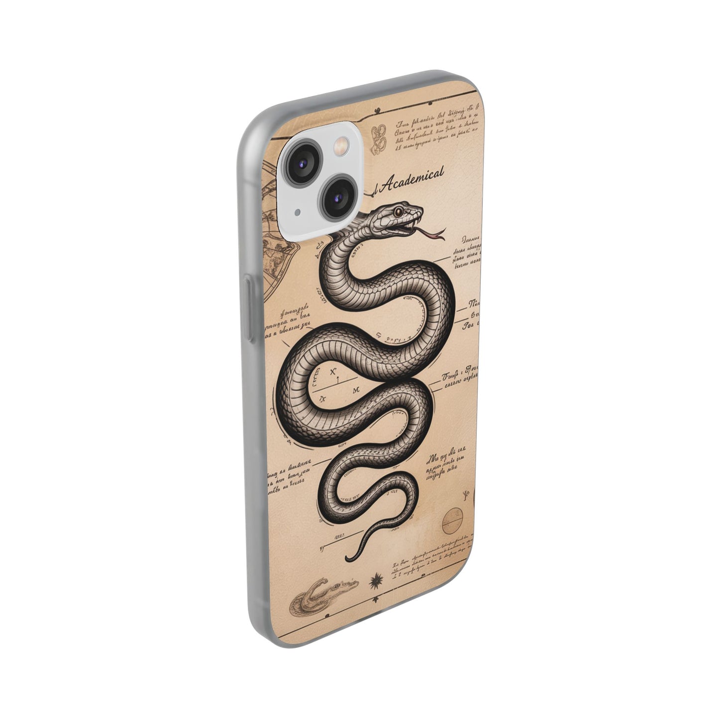 Flexi Cases - Dark Academia Snake & Celestial Map Collage Phone Cover