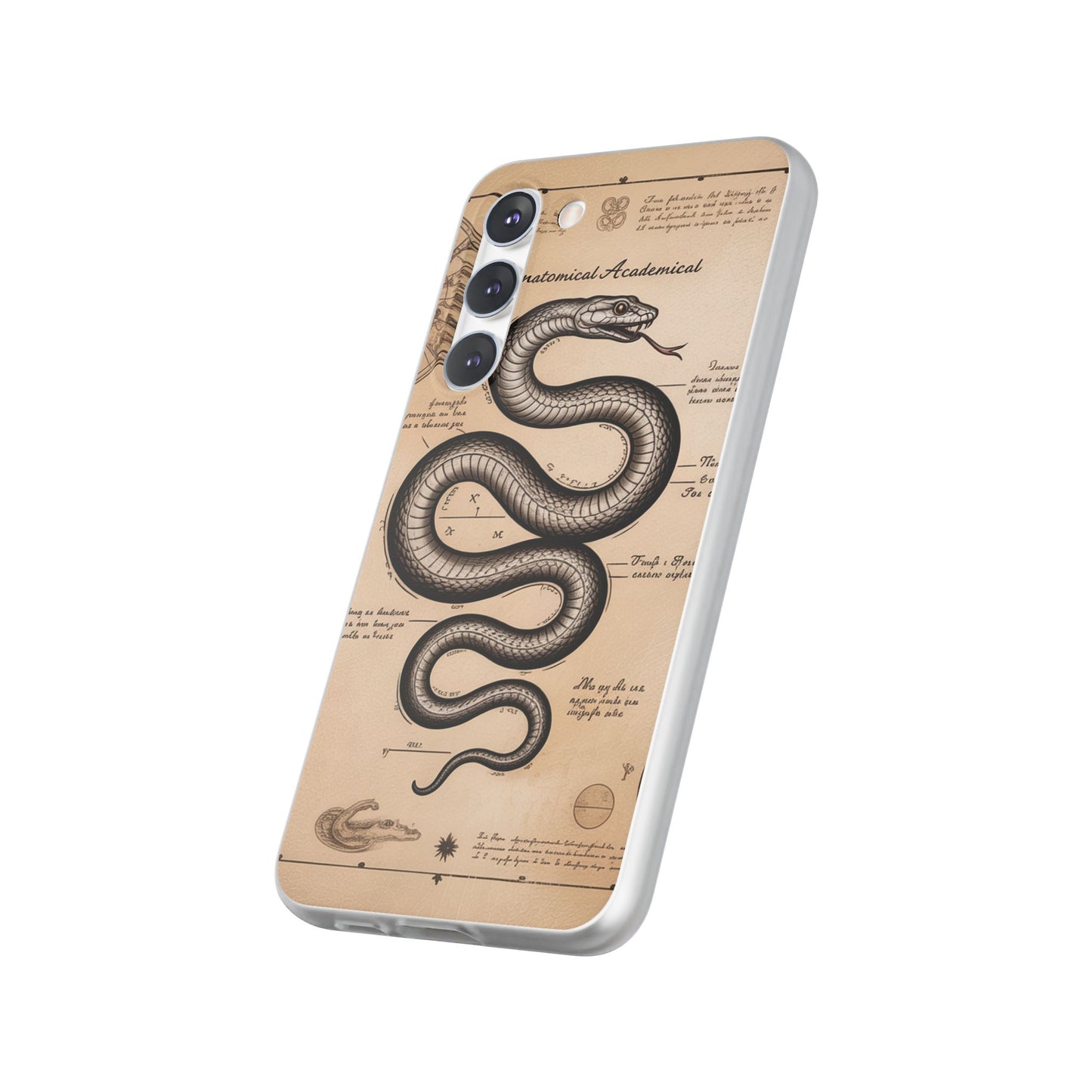 Flexi Cases - Dark Academia Snake & Celestial Map Collage Phone Cover