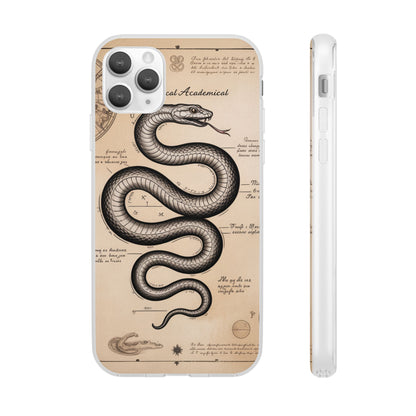 Flexi Cases - Dark Academia Snake & Celestial Map Collage Phone Cover