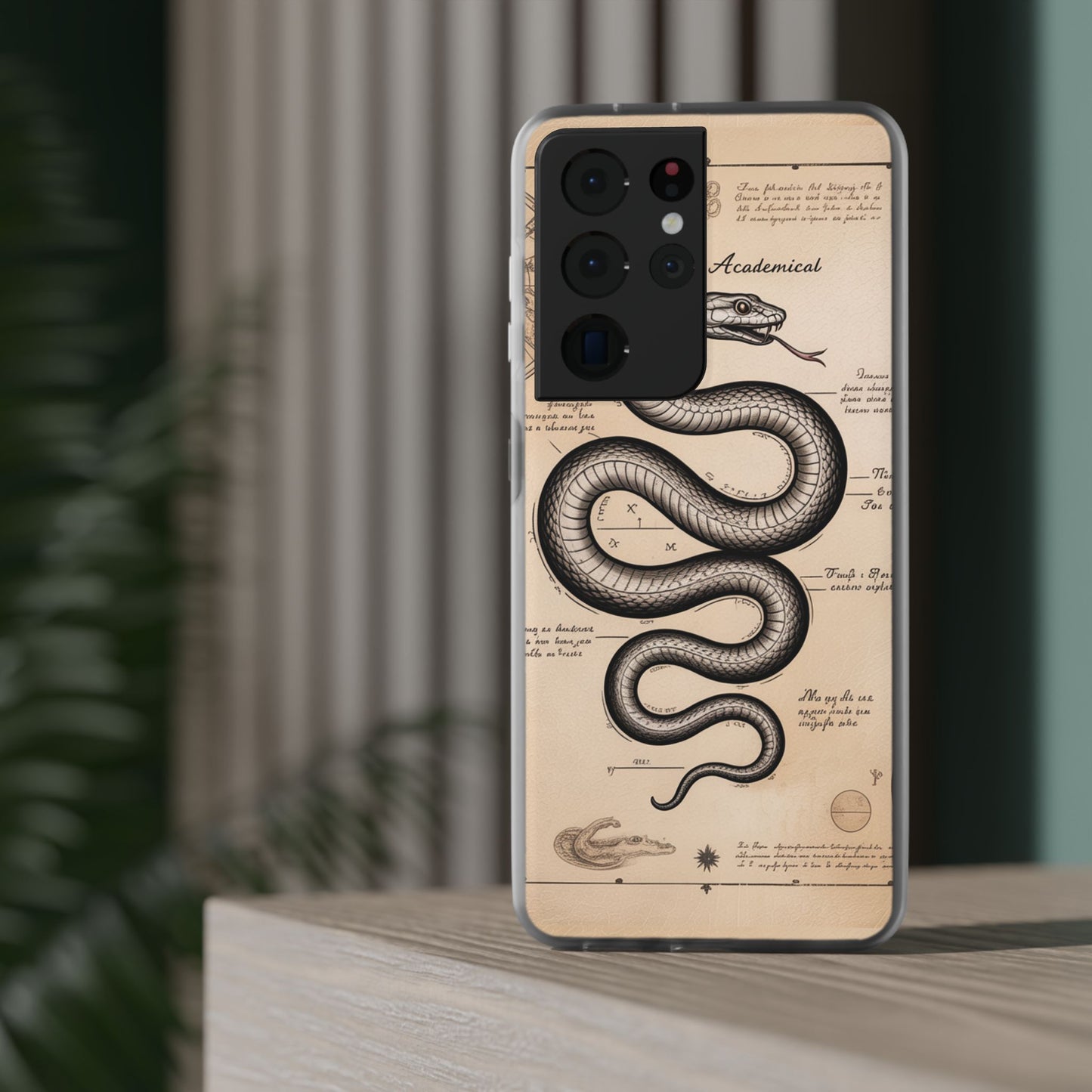 Flexi Cases - Dark Academia Snake & Celestial Map Collage Phone Cover