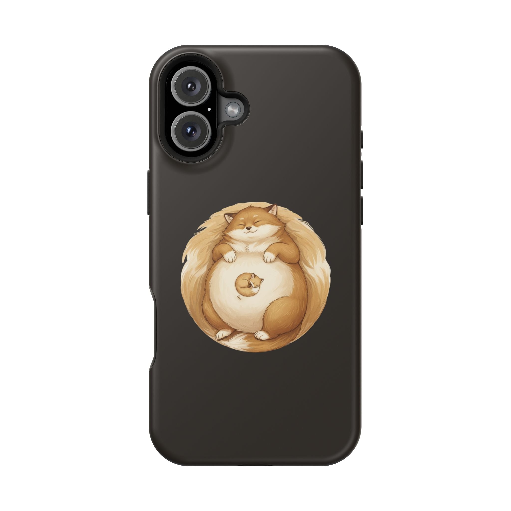 Calm Companions Magnetic Impact-Resistant Case — Storybook Sleepy Animal Illustration