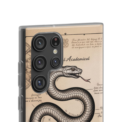 Flexi Cases - Dark Academia Snake & Celestial Map Collage Phone Cover