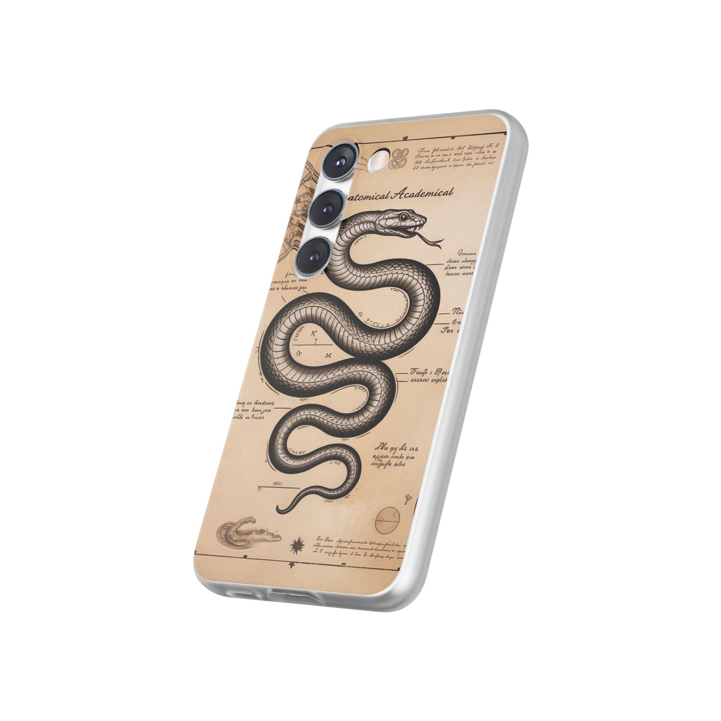 Flexi Cases - Dark Academia Snake & Celestial Map Collage Phone Cover
