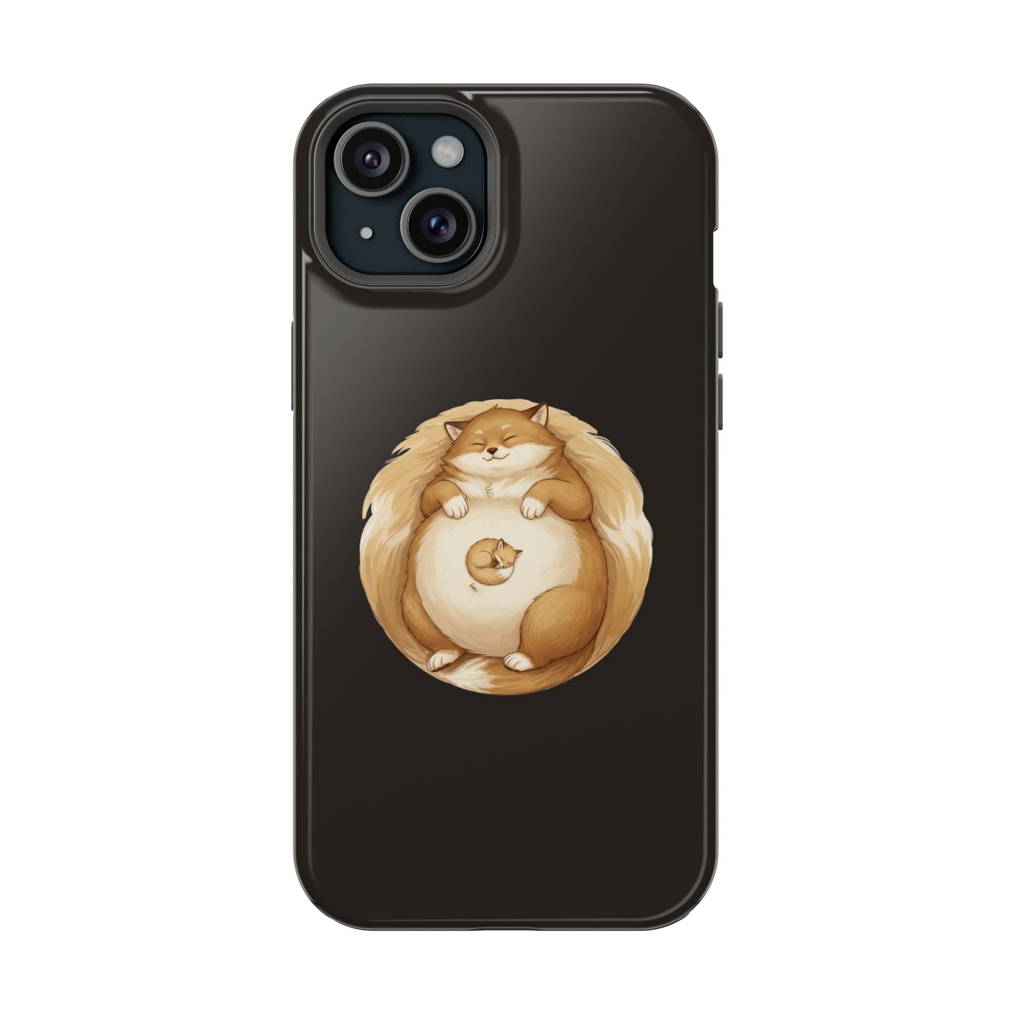 Calm Companions Magnetic Impact-Resistant Case — Storybook Sleepy Animal Illustration