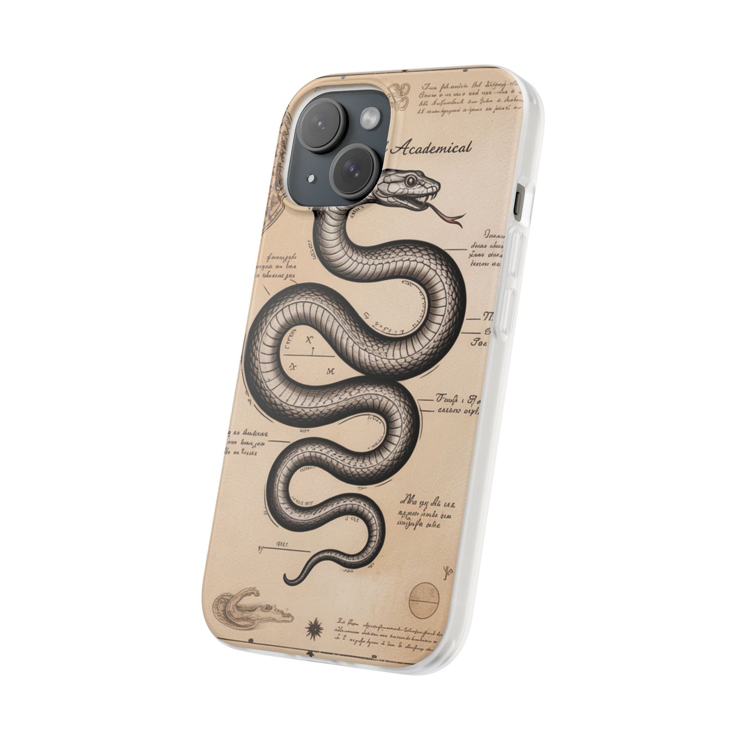 Flexi Cases - Dark Academia Snake & Celestial Map Collage Phone Cover