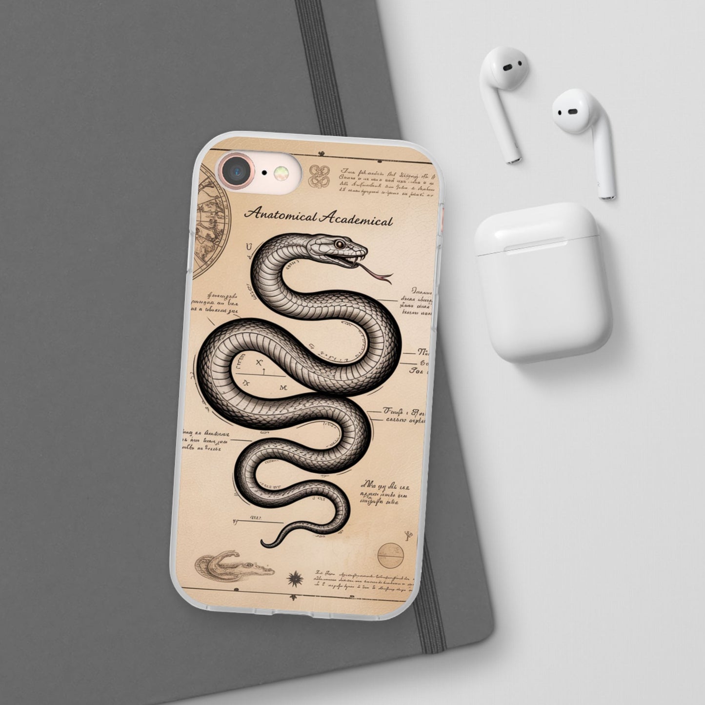 Flexi Cases - Dark Academia Snake & Celestial Map Collage Phone Cover