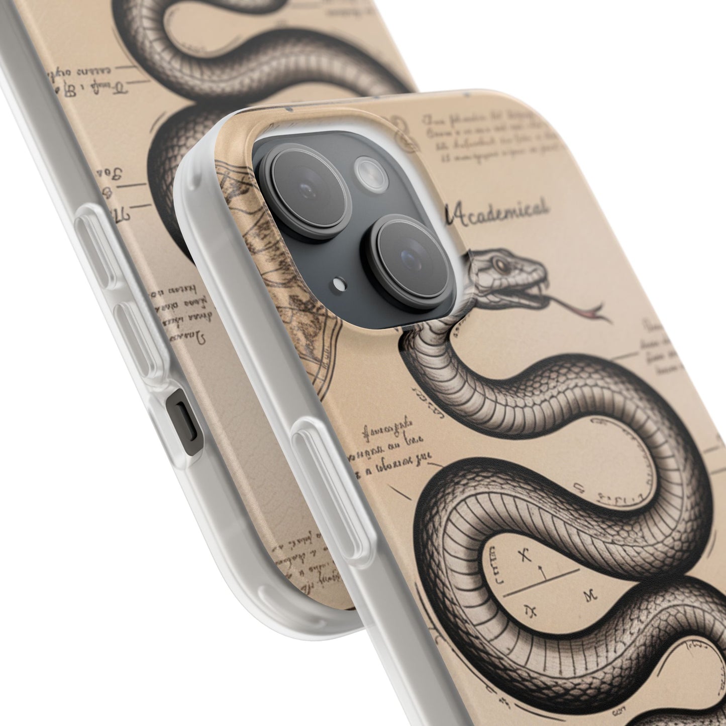 Flexi Cases - Dark Academia Snake & Celestial Map Collage Phone Cover