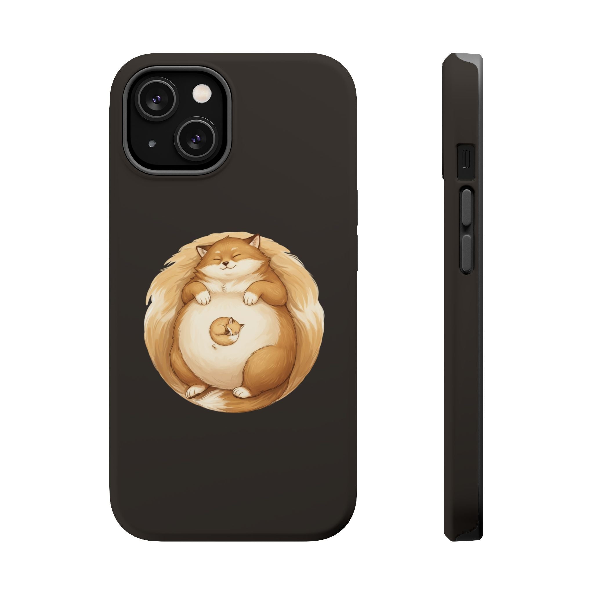 Calm Companions Magnetic Impact-Resistant Case — Storybook Sleepy Animal Illustration