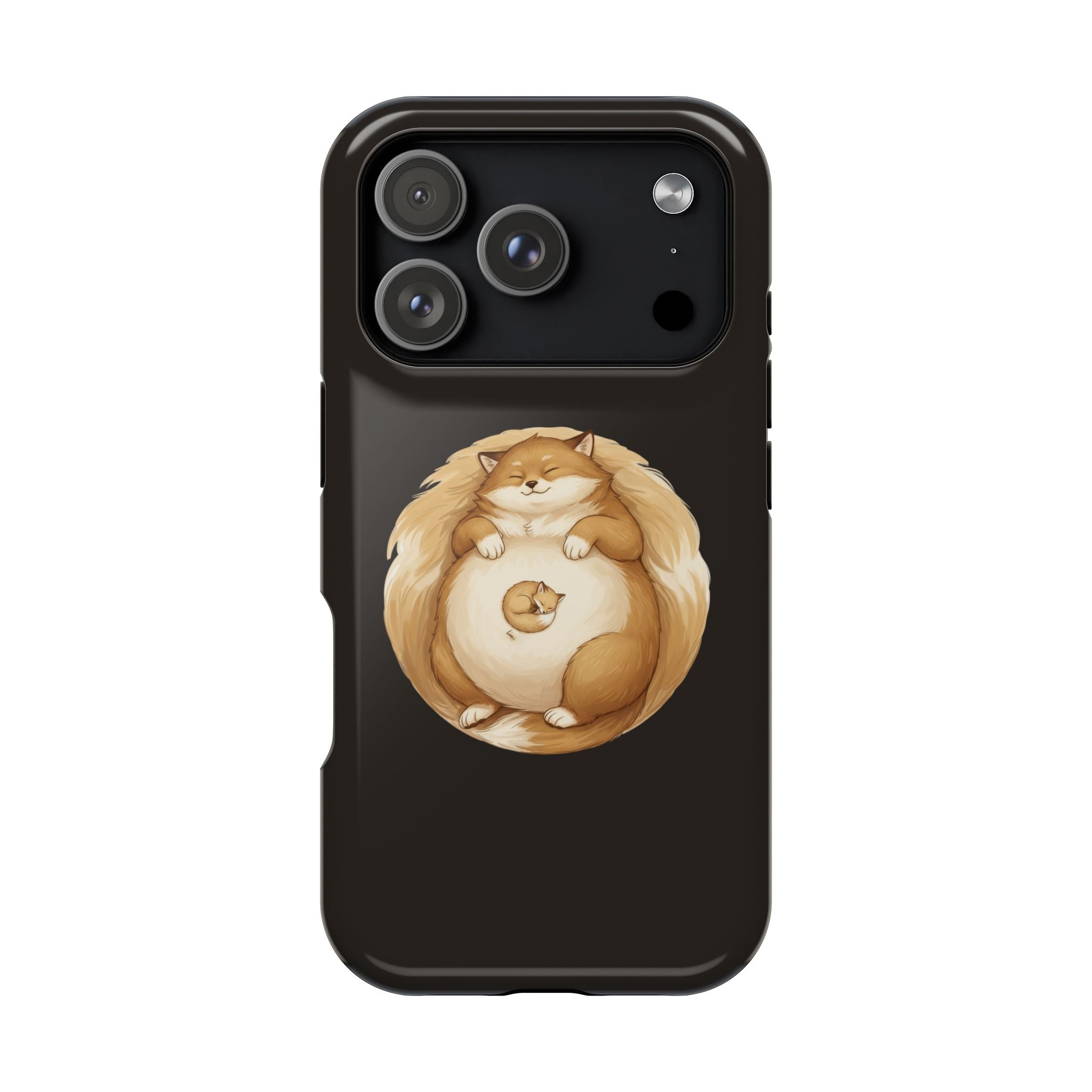 Calm Companions Magnetic Impact-Resistant Case — Storybook Sleepy Animal Illustration