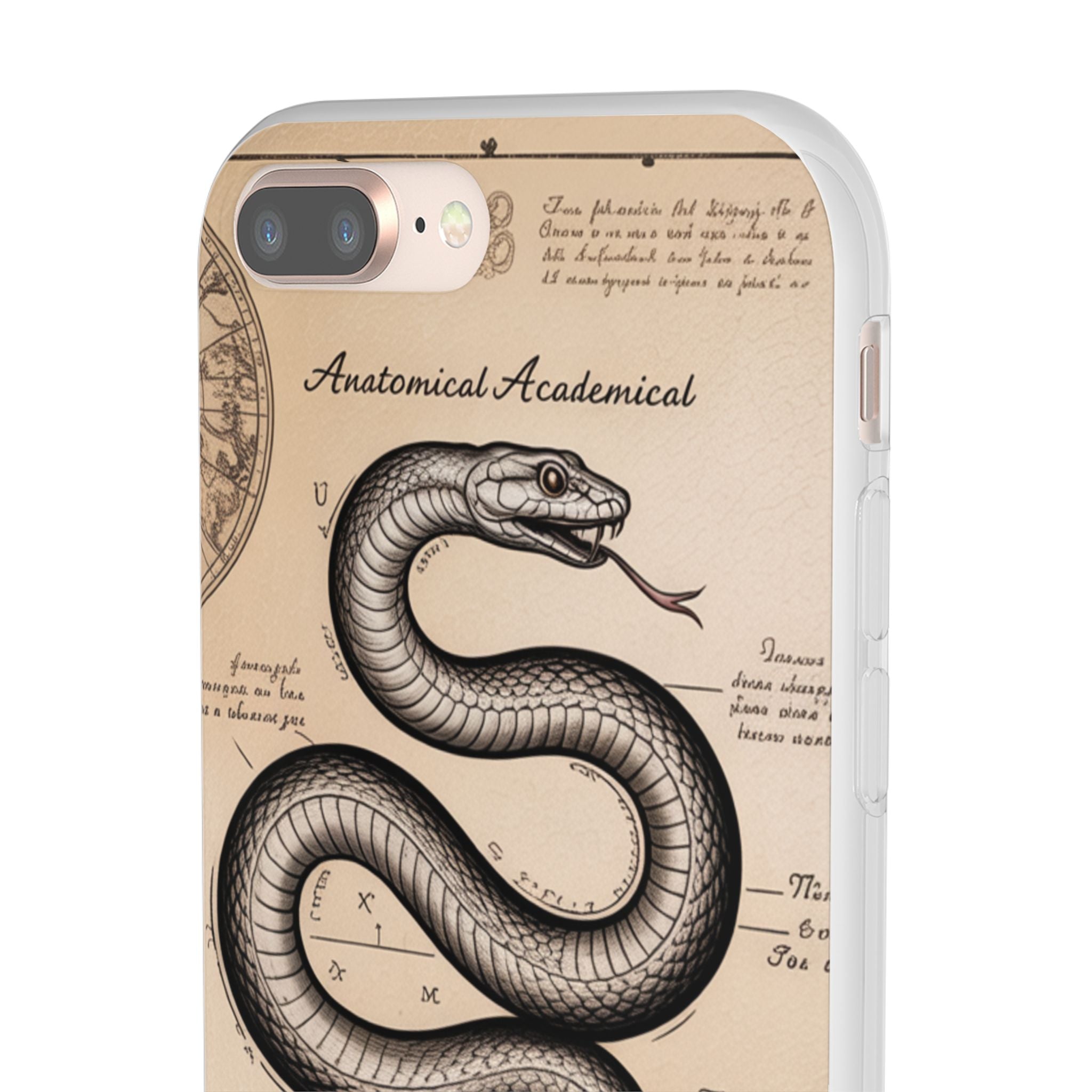 Flexi Cases - Dark Academia Snake & Celestial Map Collage Phone Cover