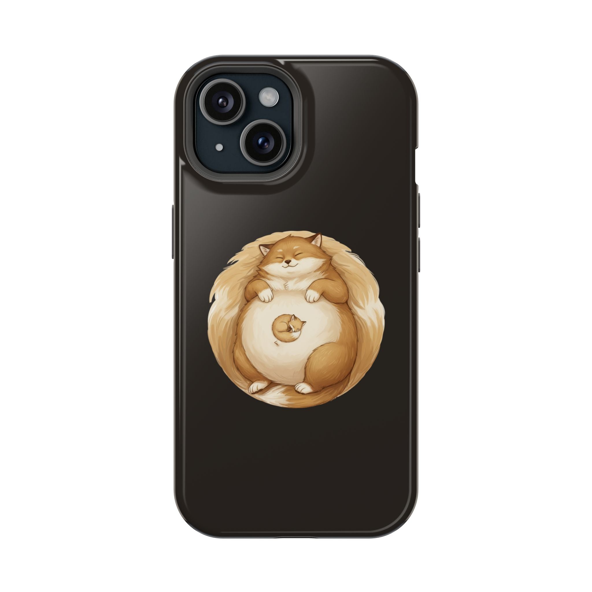 Calm Companions Magnetic Impact-Resistant Case — Storybook Sleepy Animal Illustration