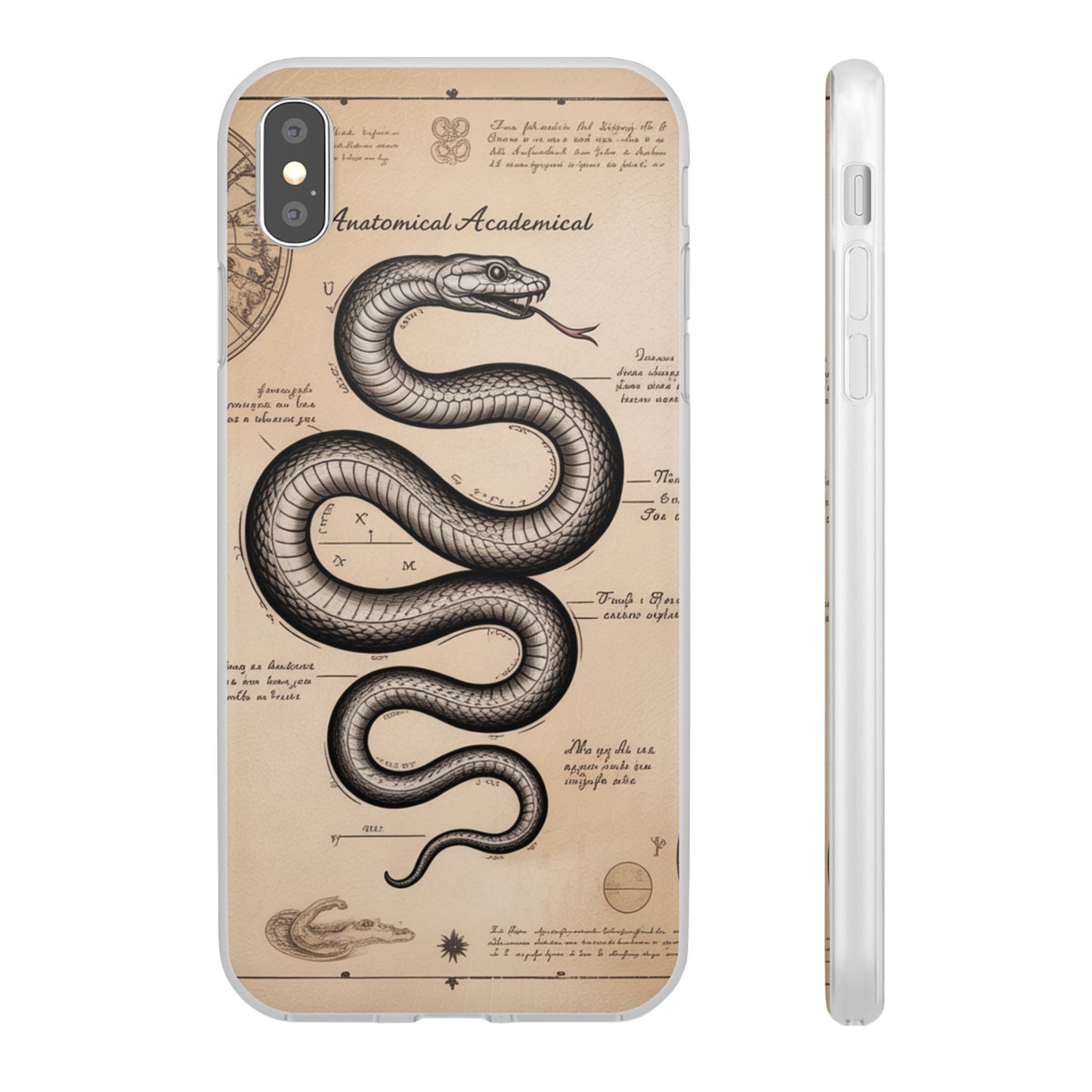 Flexi Cases - Dark Academia Snake & Celestial Map Collage Phone Cover