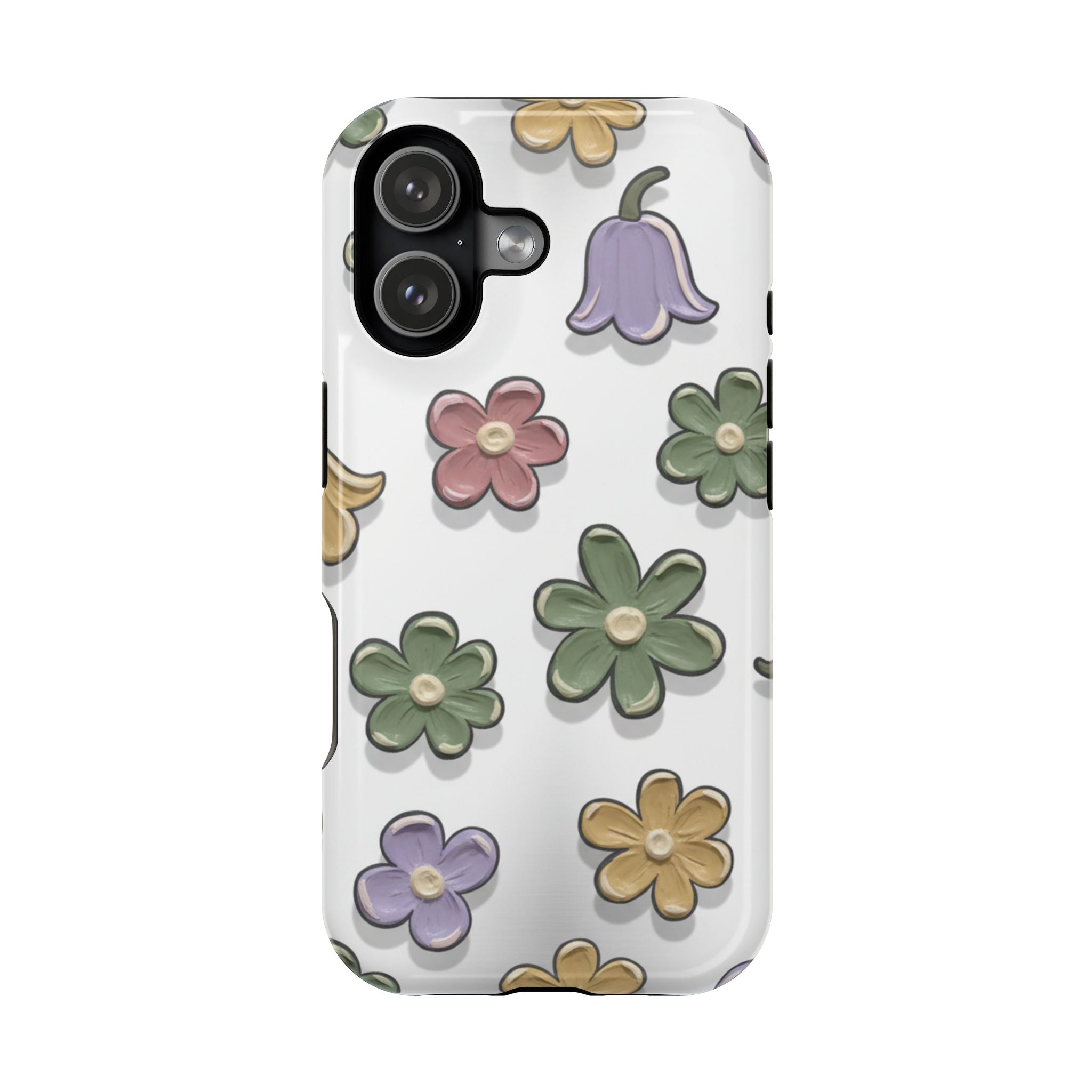 Magnetic Case — Whimsical Pastel Wildflower Design
