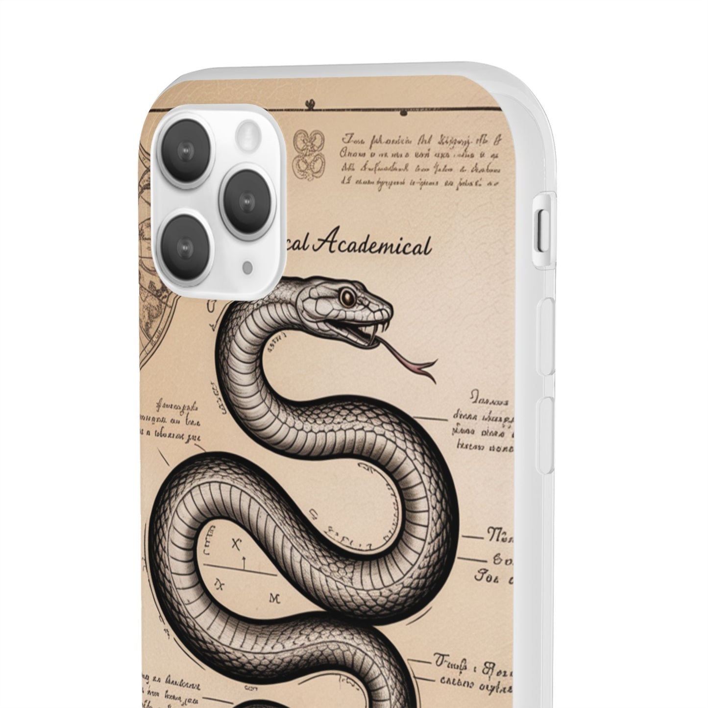 Flexi Cases - Dark Academia Snake & Celestial Map Collage Phone Cover