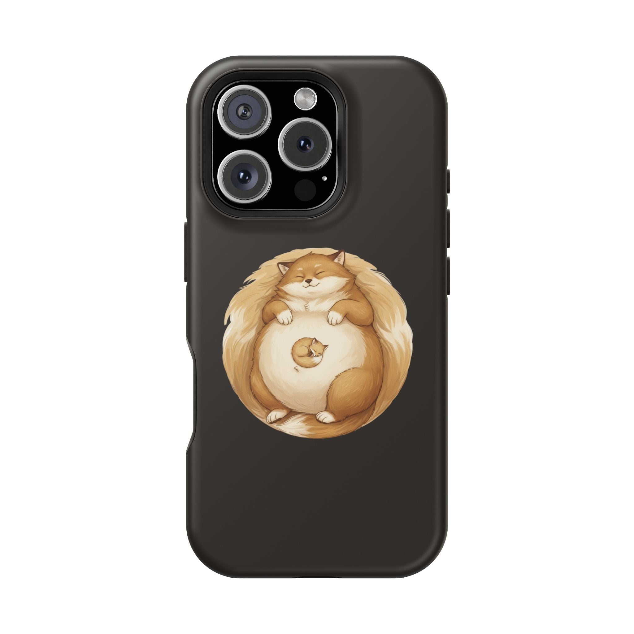 Calm Companions Magnetic Impact-Resistant Case — Storybook Sleepy Animal Illustration