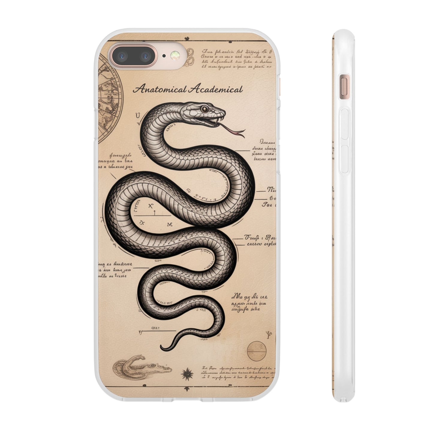 Flexi Cases - Dark Academia Snake & Celestial Map Collage Phone Cover