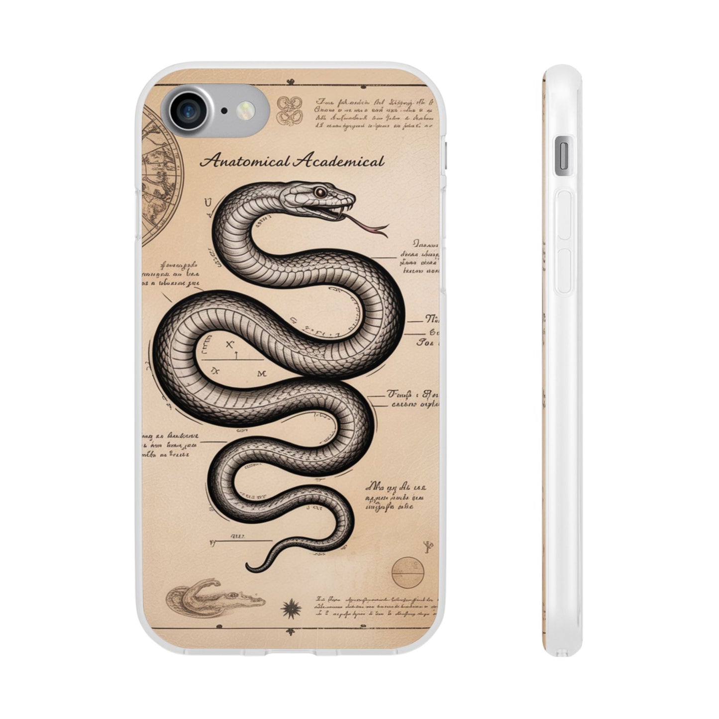 Flexi Cases - Dark Academia Snake & Celestial Map Collage Phone Cover