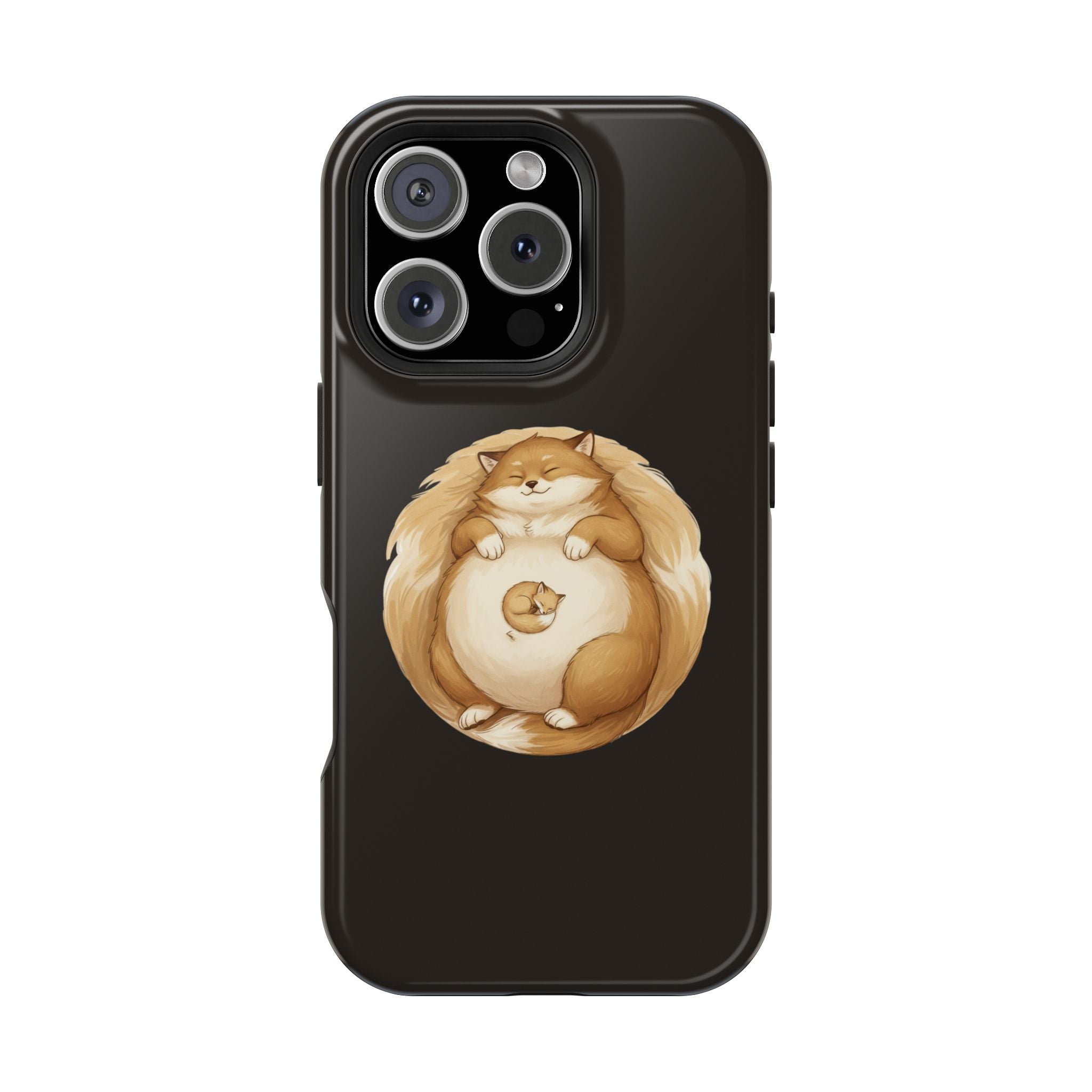 Calm Companions Magnetic Impact-Resistant Case — Storybook Sleepy Animal Illustration