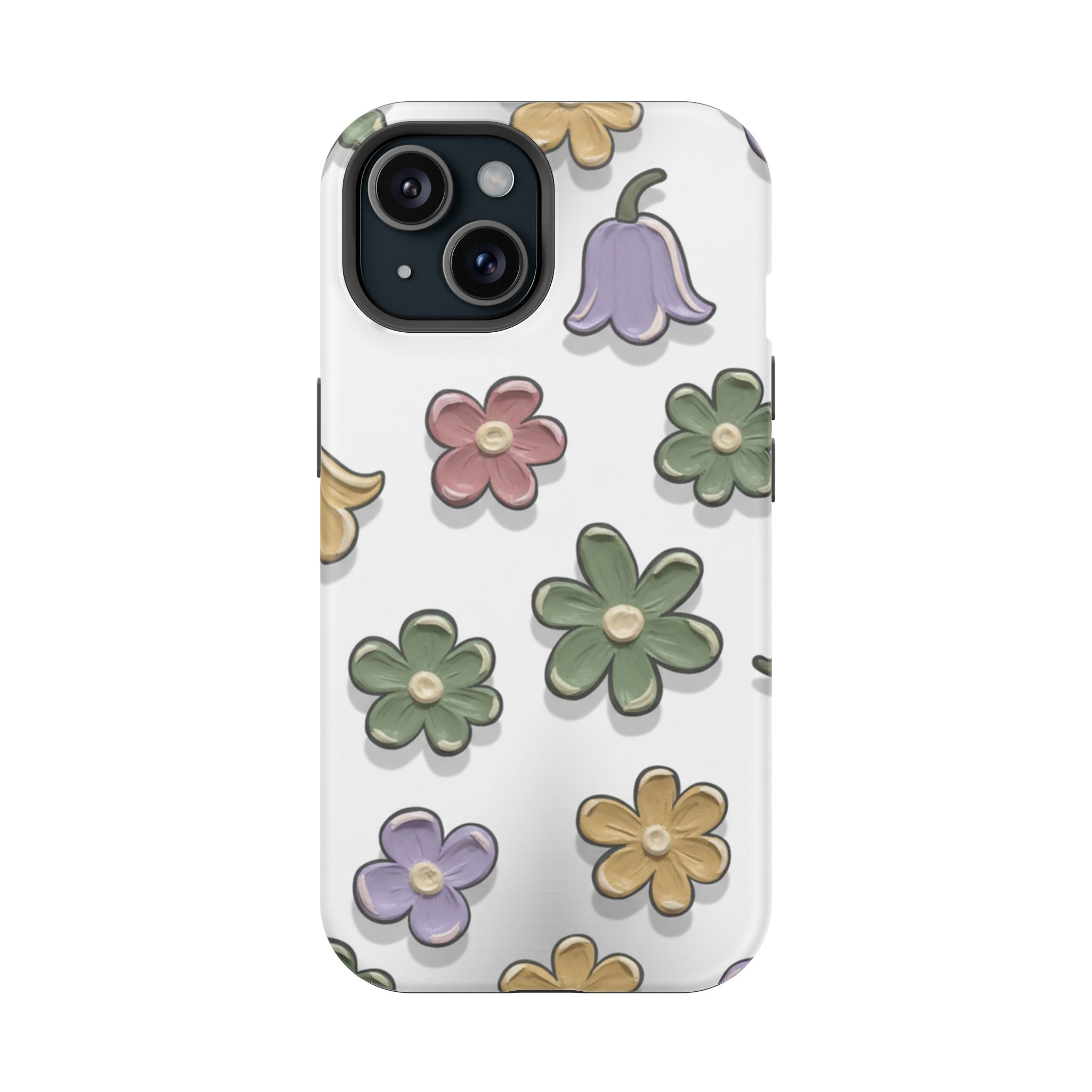 Magnetic Case — Whimsical Pastel Wildflower Design