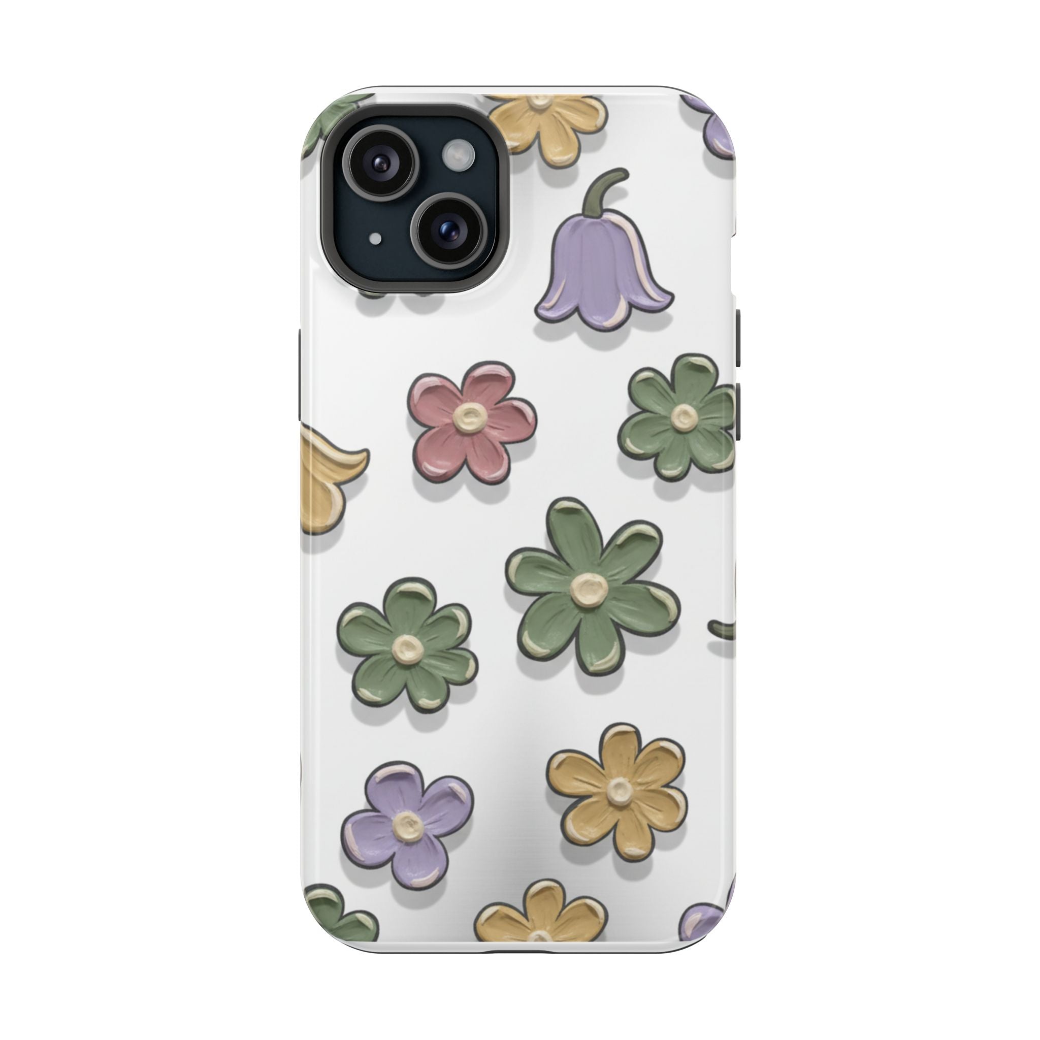Magnetic Case — Whimsical Pastel Wildflower Design