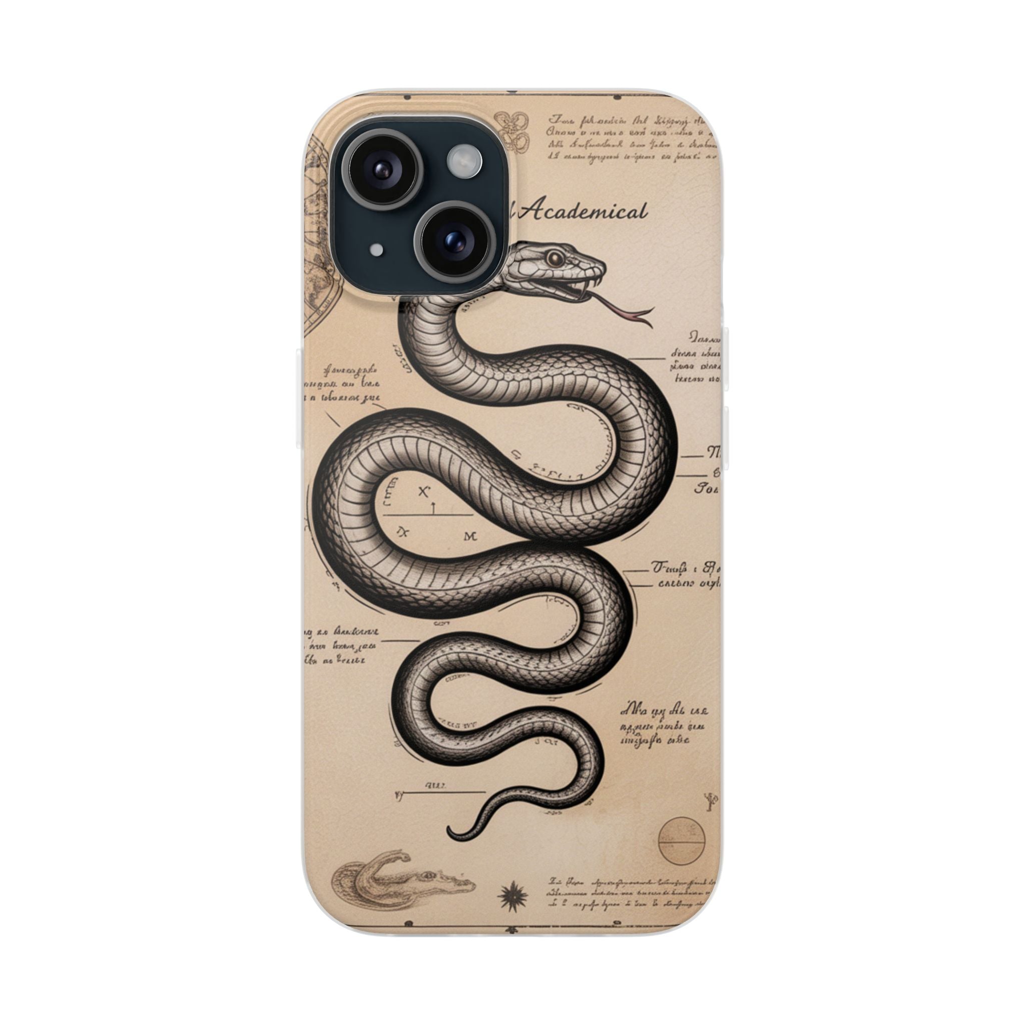 Flexi Cases - Dark Academia Snake & Celestial Map Collage Phone Cover