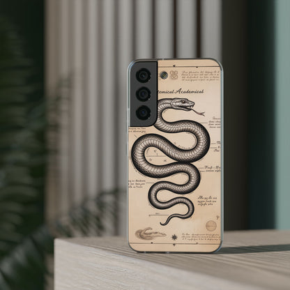 Flexi Cases - Dark Academia Snake & Celestial Map Collage Phone Cover