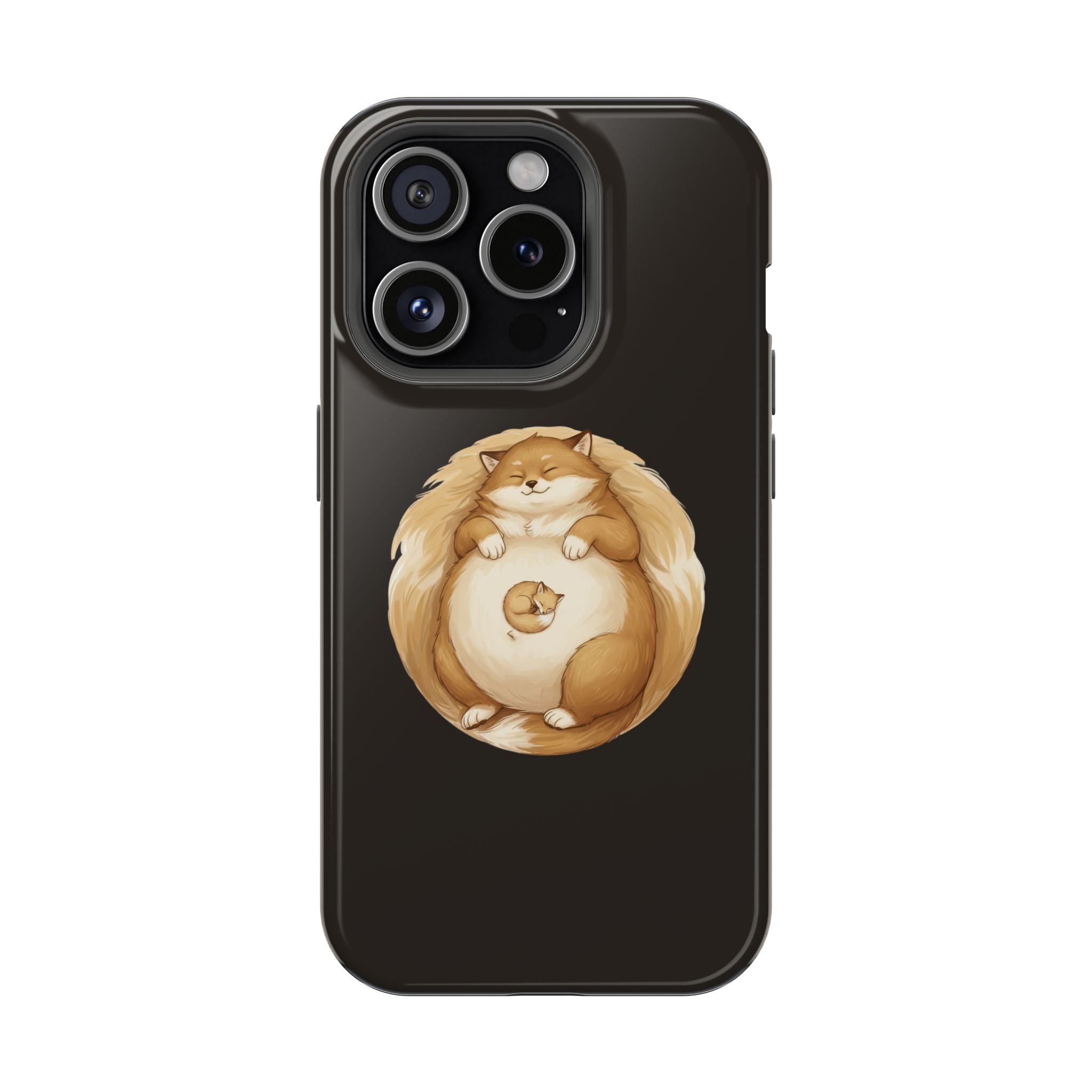 Calm Companions Magnetic Impact-Resistant Case — Storybook Sleepy Animal Illustration