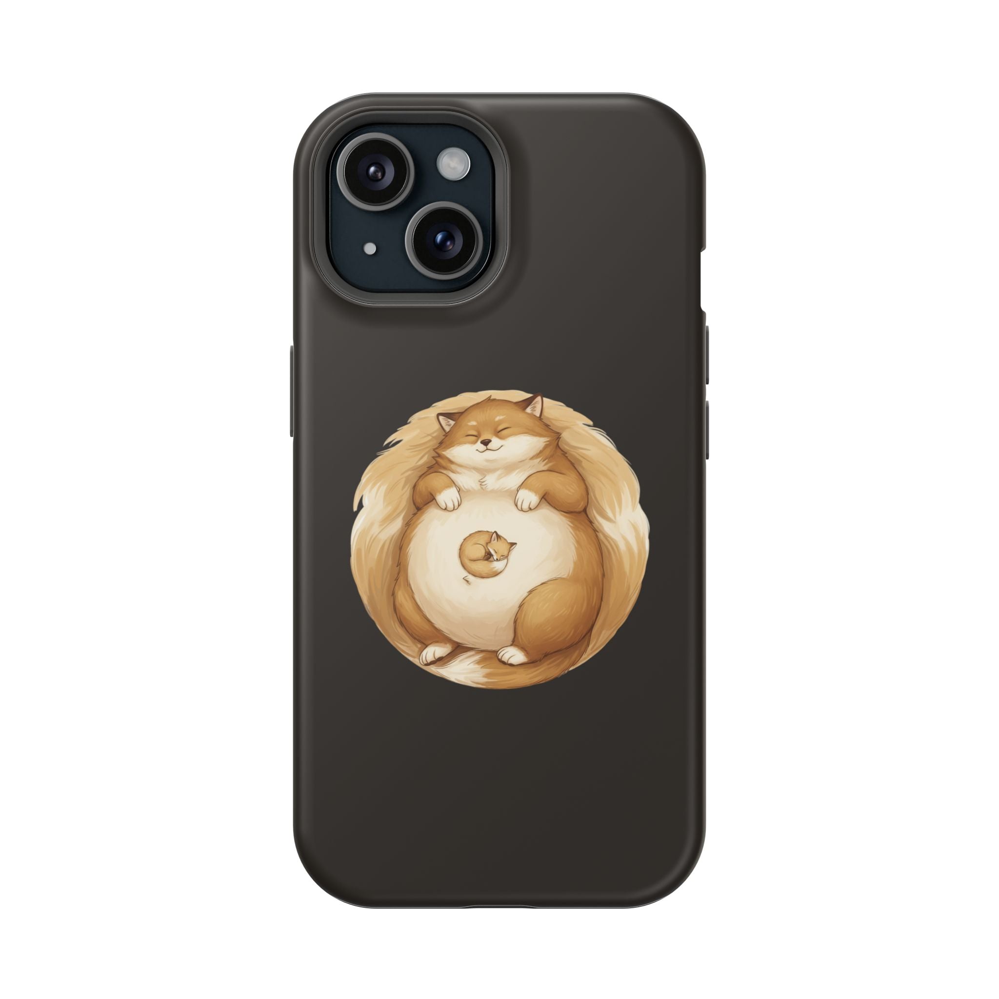 Calm Companions Magnetic Impact-Resistant Case — Storybook Sleepy Animal Illustration