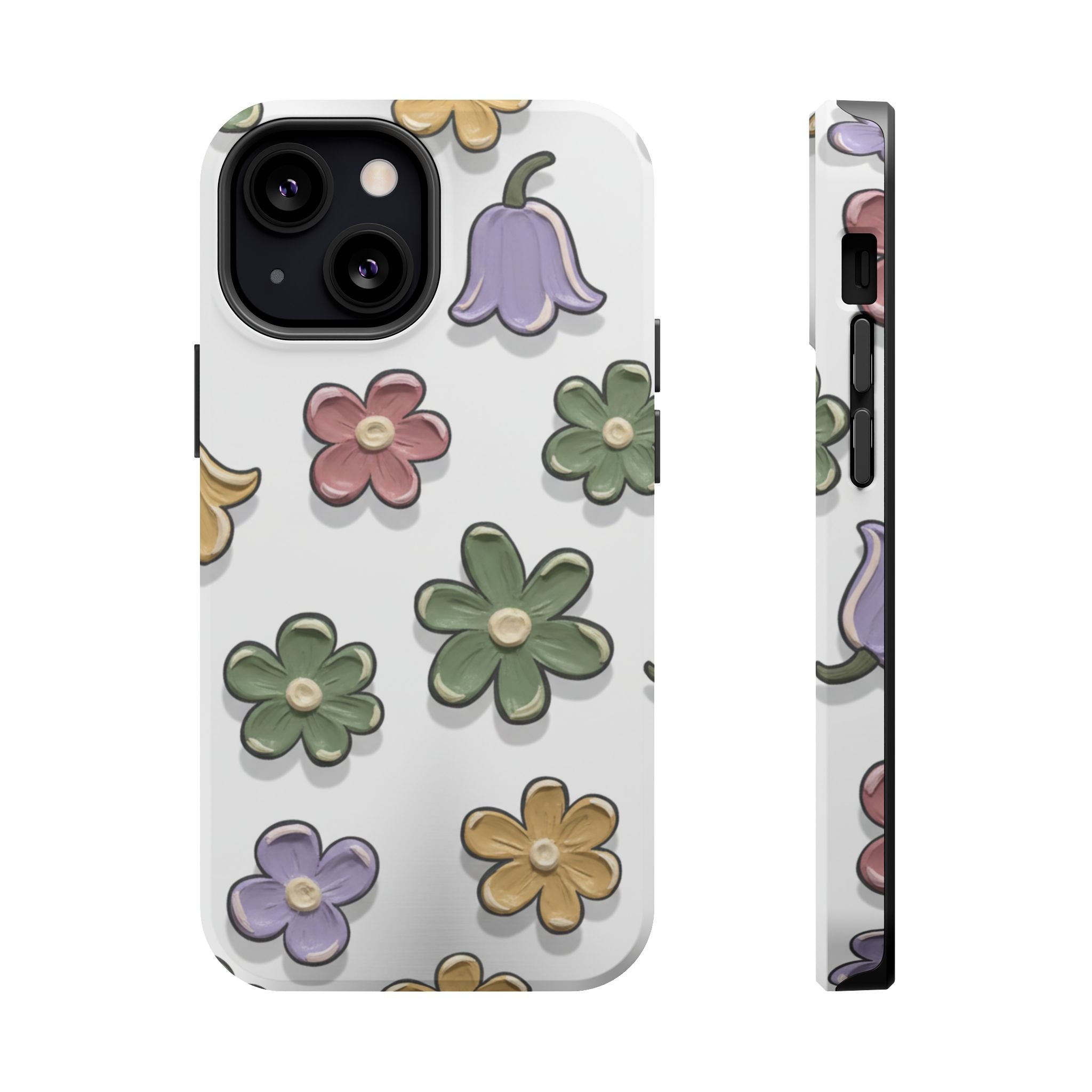 Magnetic Case — Whimsical Pastel Wildflower Design