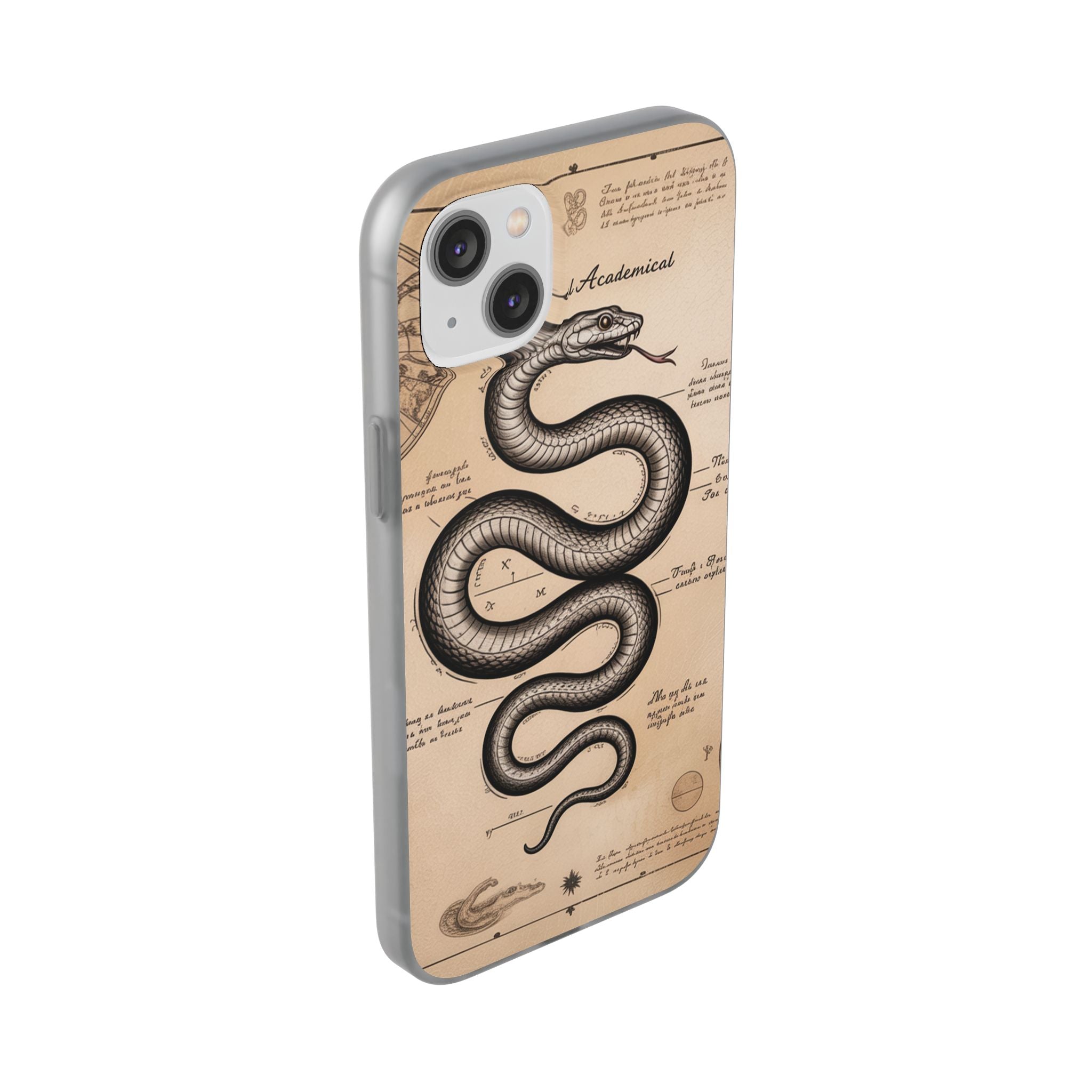 Flexi Cases - Dark Academia Snake & Celestial Map Collage Phone Cover