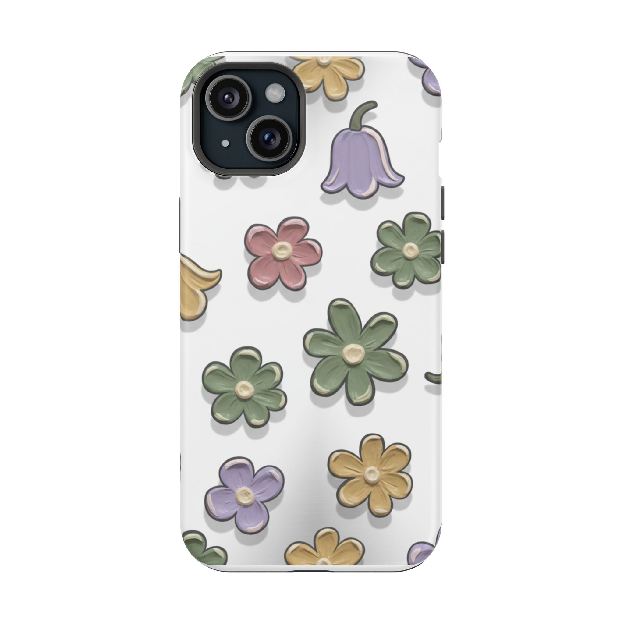Magnetic Case — Whimsical Pastel Wildflower Design