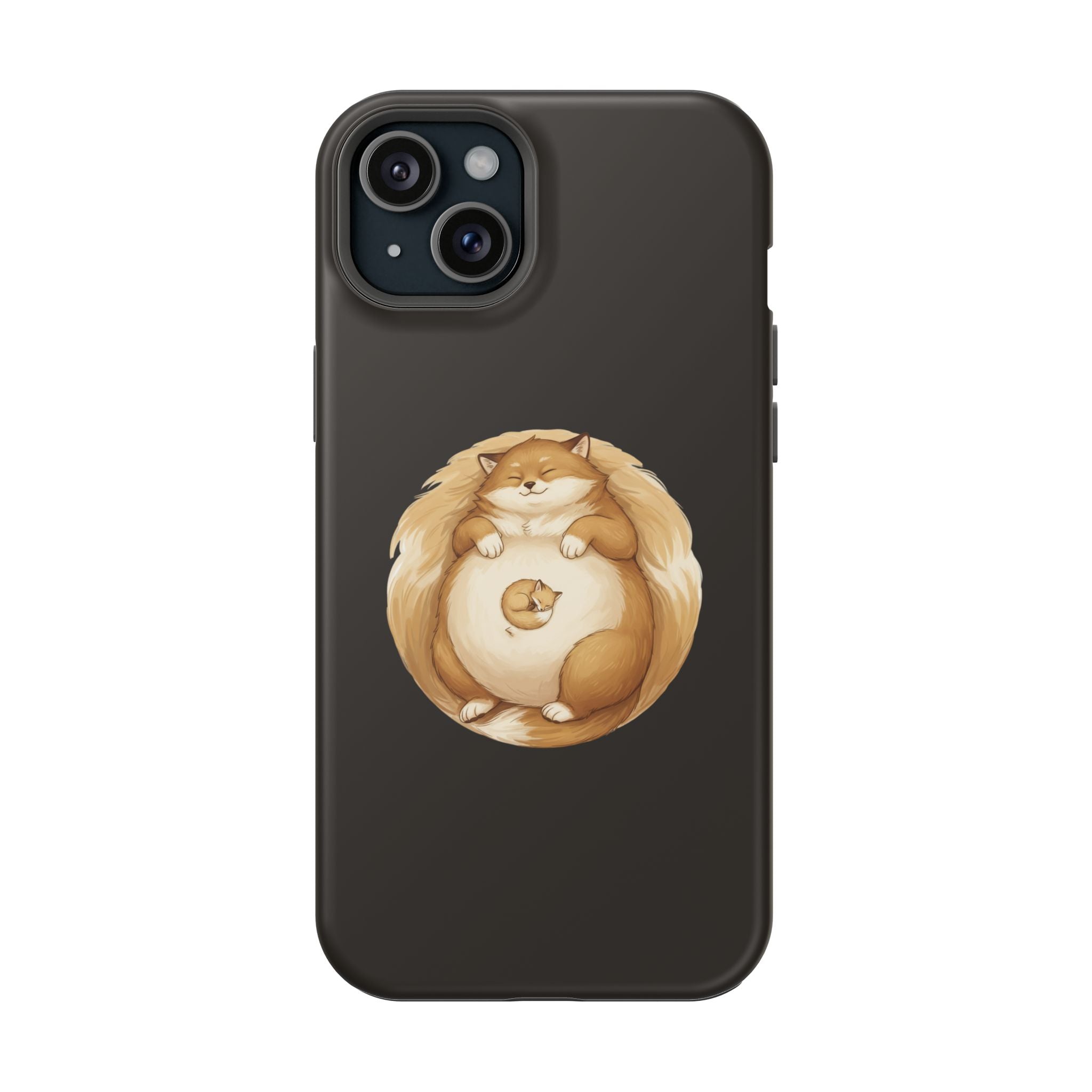 Calm Companions Magnetic Impact-Resistant Case — Storybook Sleepy Animal Illustration