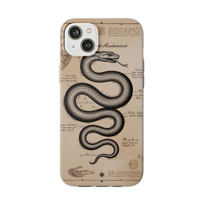 Flexi Cases - Dark Academia Snake & Celestial Map Collage Phone Cover