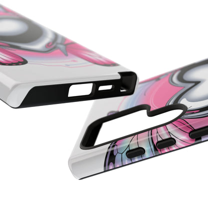 Phone Case - Y2K Aesthetic Chrome Hearts and Butterflies, Cybercore 2000s Vibe