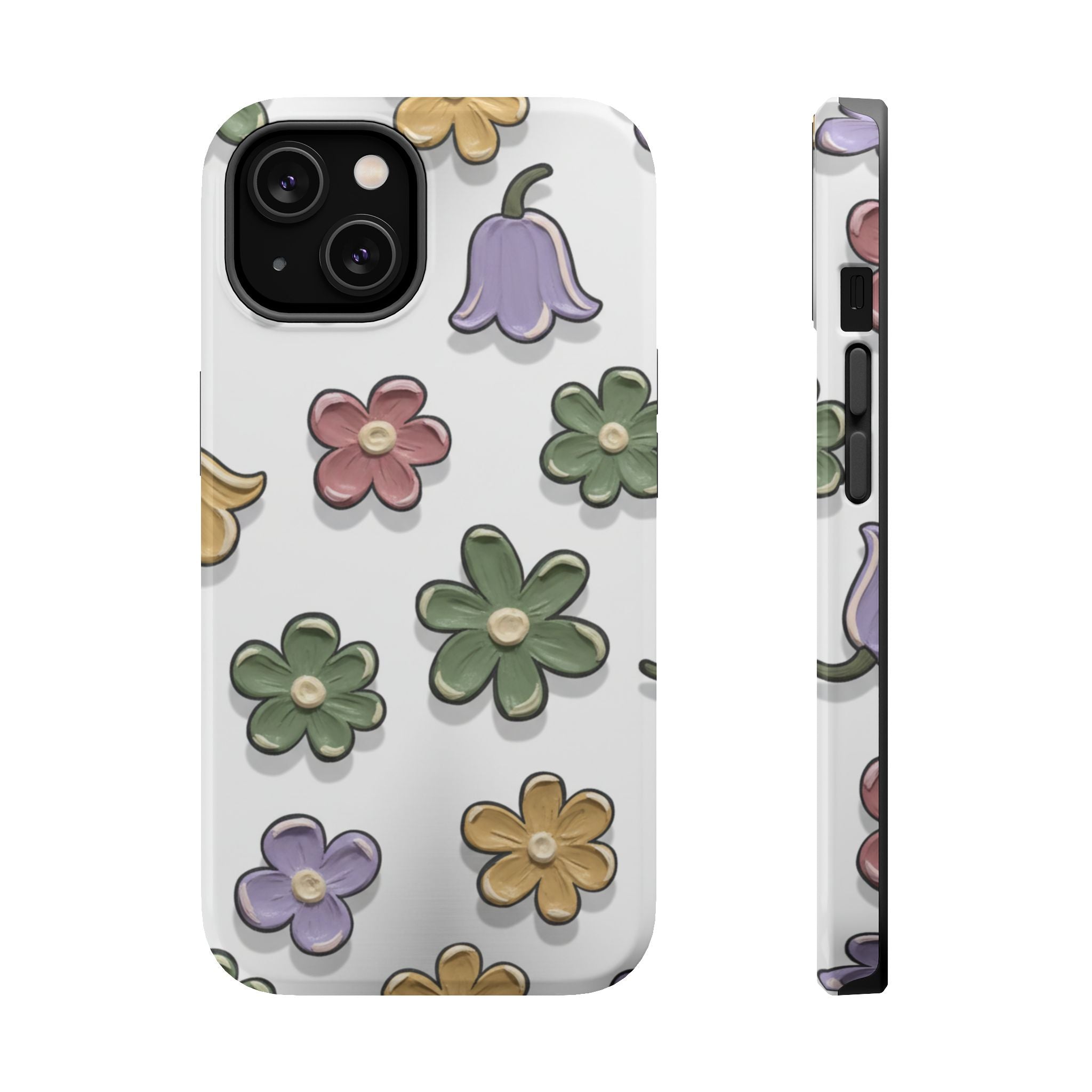 Magnetic Case — Whimsical Pastel Wildflower Design