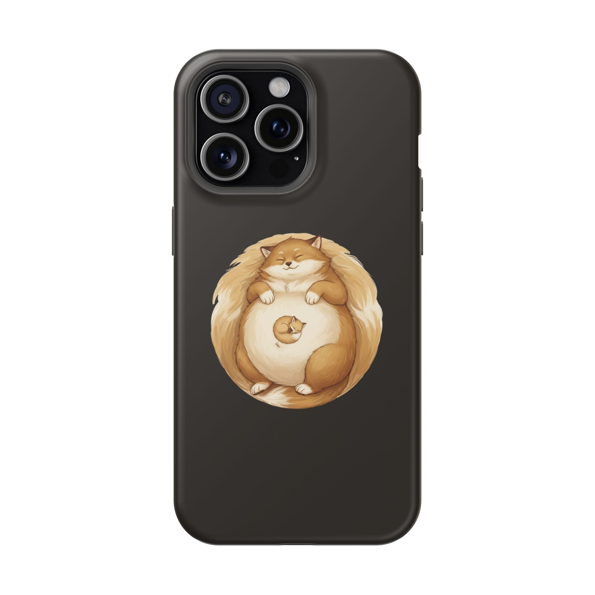 Calm Companions Magnetic Impact-Resistant Case — Storybook Sleepy Animal Illustration