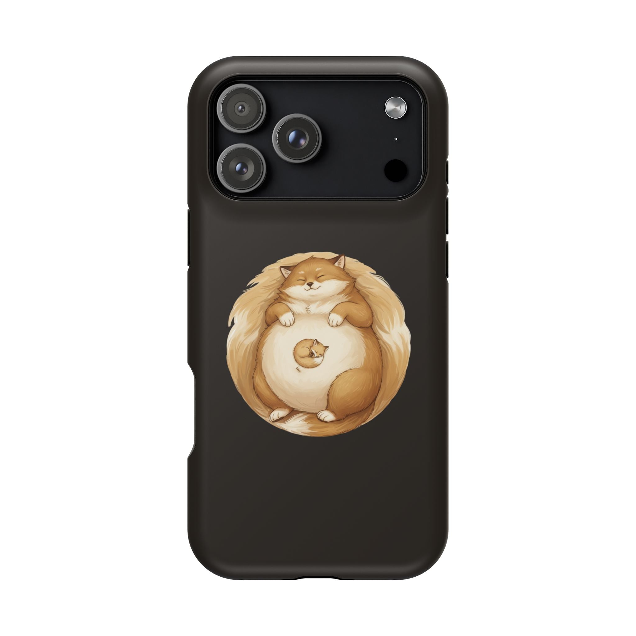 Calm Companions Magnetic Impact-Resistant Case — Storybook Sleepy Animal Illustration