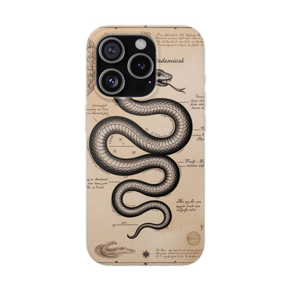 Flexi Cases - Dark Academia Snake & Celestial Map Collage Phone Cover