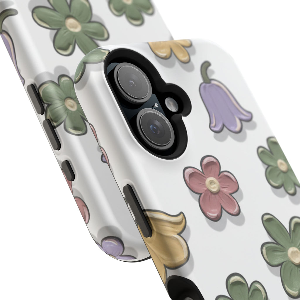 Magnetic Case — Whimsical Pastel Wildflower Design