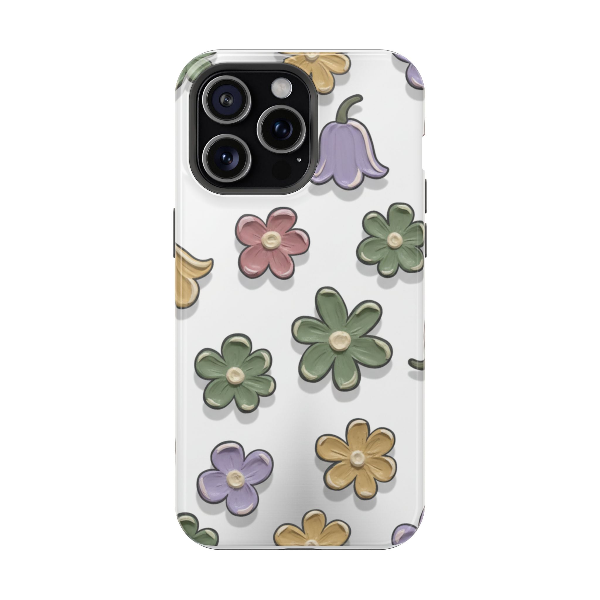 Magnetic Case — Whimsical Pastel Wildflower Design
