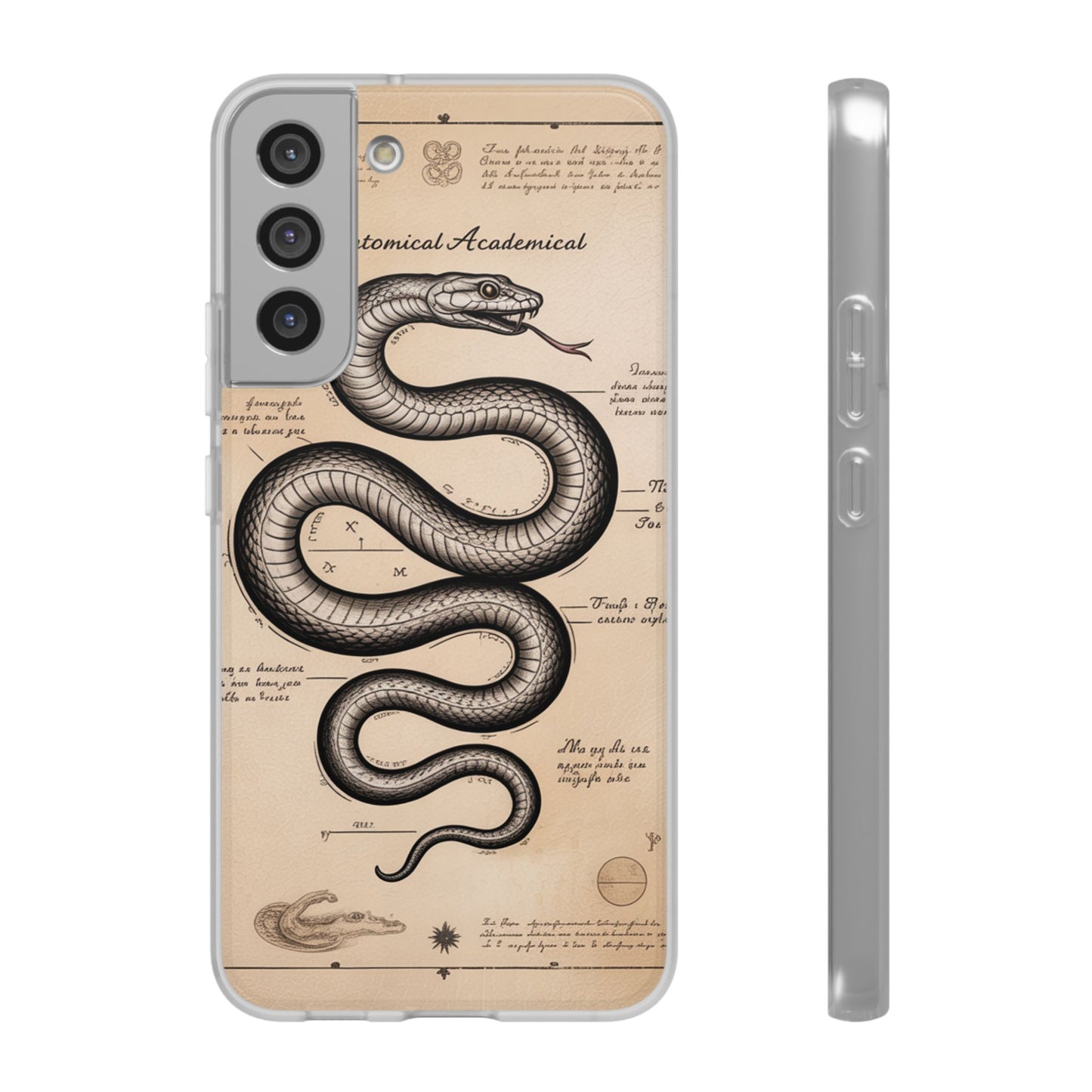 Flexi Cases - Dark Academia Snake & Celestial Map Collage Phone Cover
